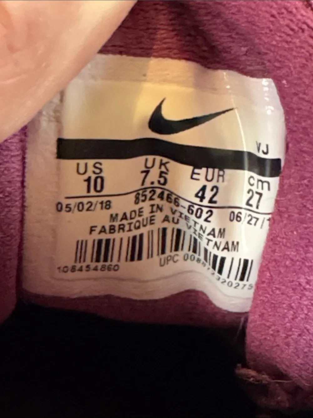 Nike Downshifter 7 Women's Plum Running Shoes - Lightweight Mesh Size 10